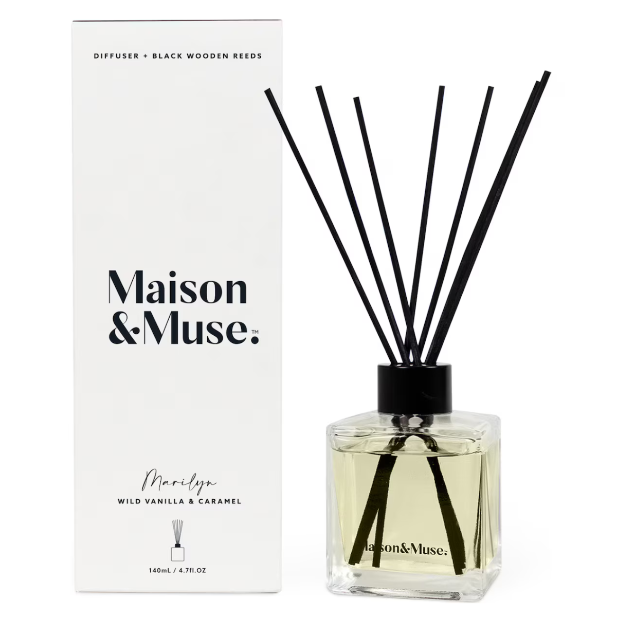 Maison & Muse - Reed Diffuser, Marilyn - Wild Vanilla & Caramel