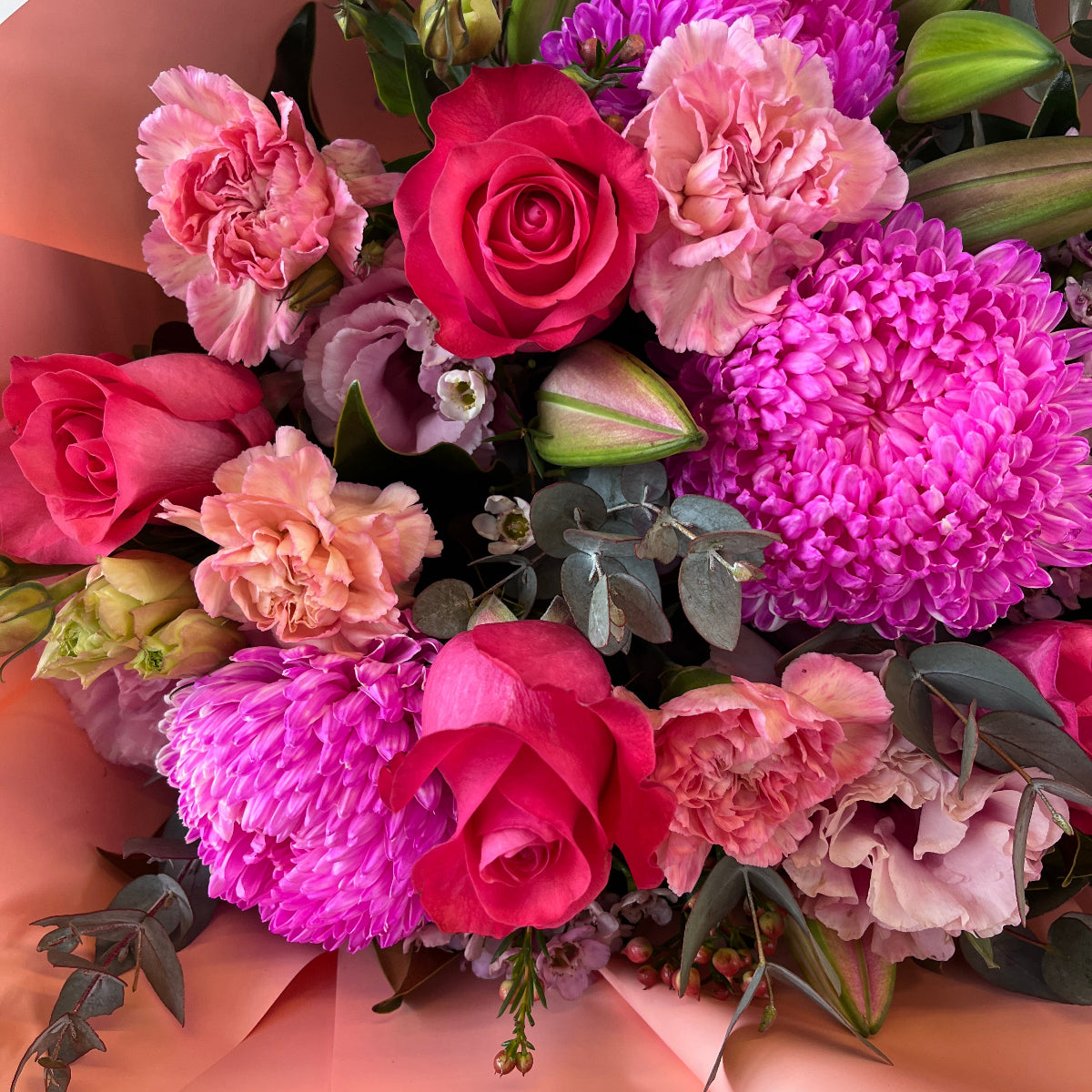 Bouquet of pink flowers
