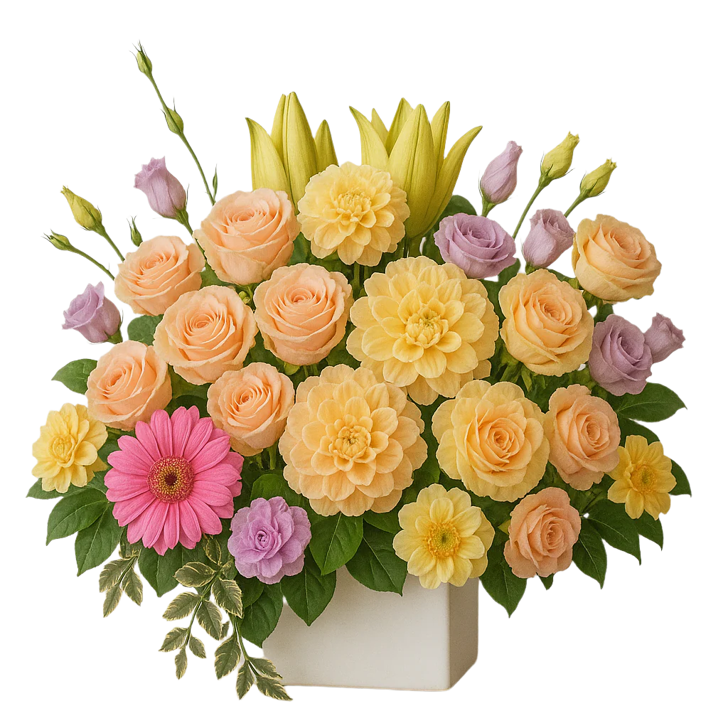 pastel florist choice box in luxe size