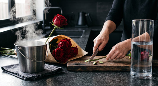 How to Revive Wilting Roses: The Stem Blanching Method