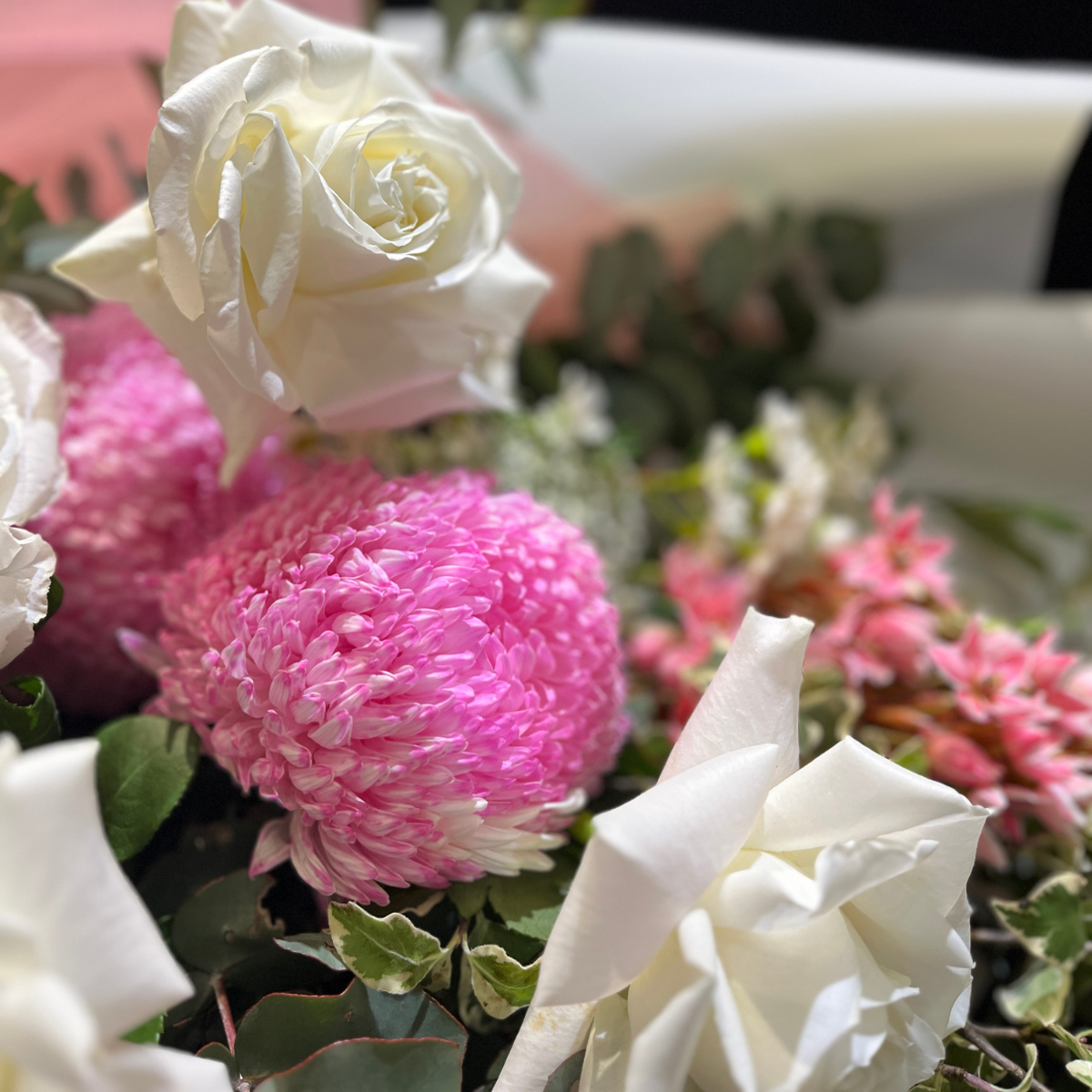 Florist Choice Front Facing Bouquet - Clouds